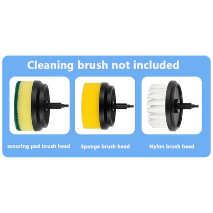 New Electric Cleaning Brush 3 Brush Heads Cleaner Multifunctional Cleaning Pots and Dishes for Kitchen Bathroom Bathtub Glass